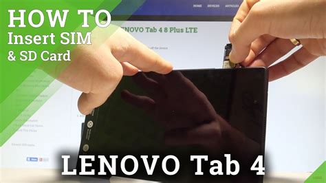 How to Insert SIM and SD in LENOVO Tab 4 .